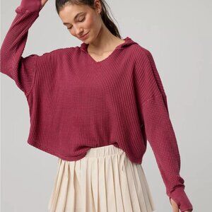 OFFLINE By Aerie Wow! Waffle Hoodie